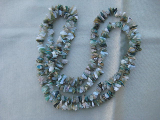 Opal Blue Chips Necklace strenghtens will to live 2039